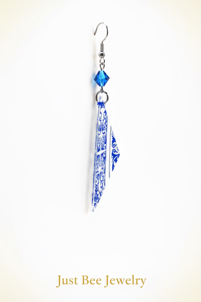 ⚜️Baroque Lace Glass Baguette Earrings