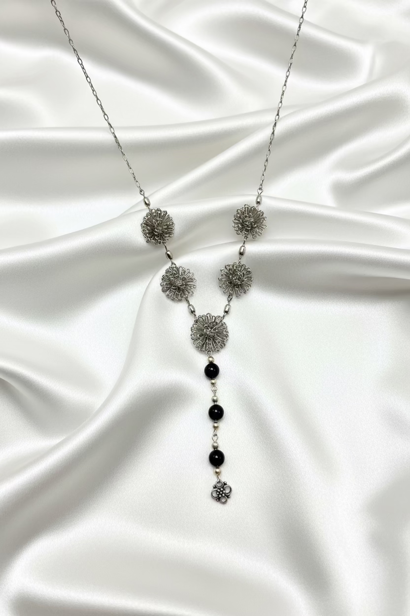 ⚜️Obsidian Spike Lariat Set