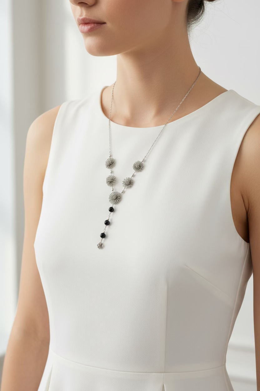 ⚜️Obsidian Spike Lariat Set