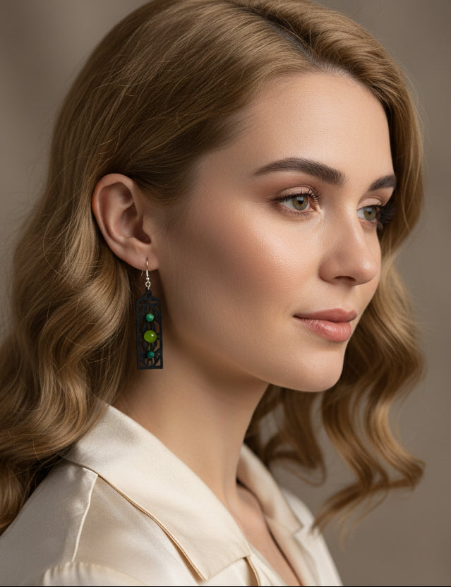 ⚜️Stained Glass Frame Earrings