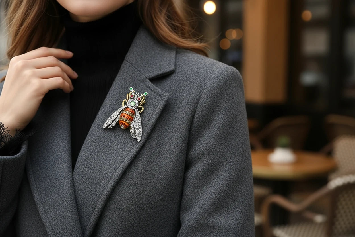 Baroque Queen Bee Brooch