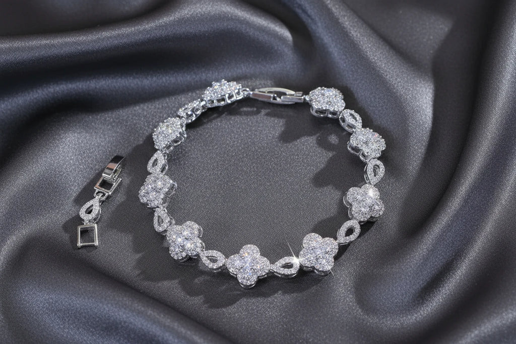 Flower Link Chain Bracelet