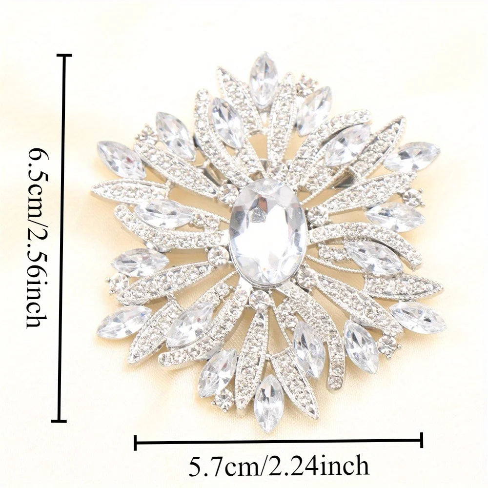 Baroque Openwork Floral Brooch