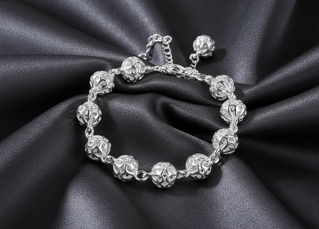Silver Bauble Bracelet