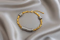 Hollow Circle Bead Geometric Chain Bracelet