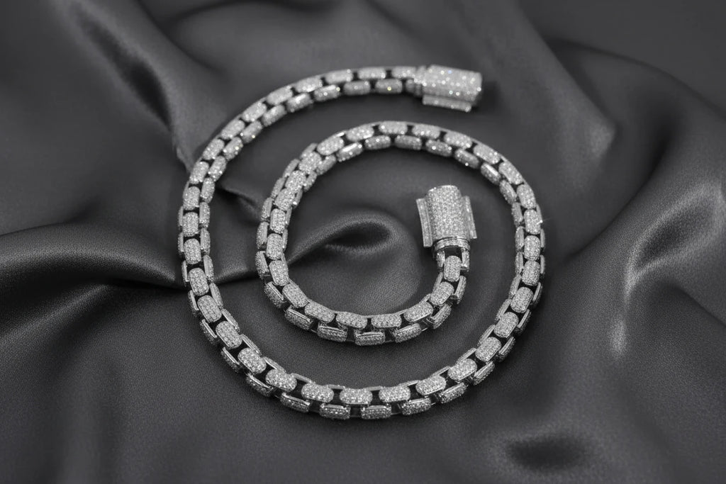 Pave Reptile Snake Chain