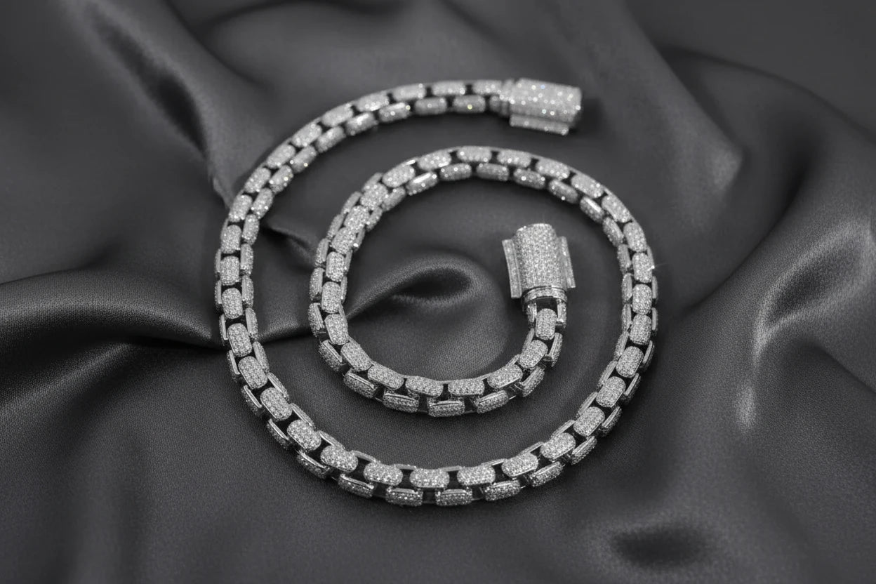 Pave Reptile Snake Chain