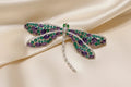 Rhinestone Dragonfly Brooch
