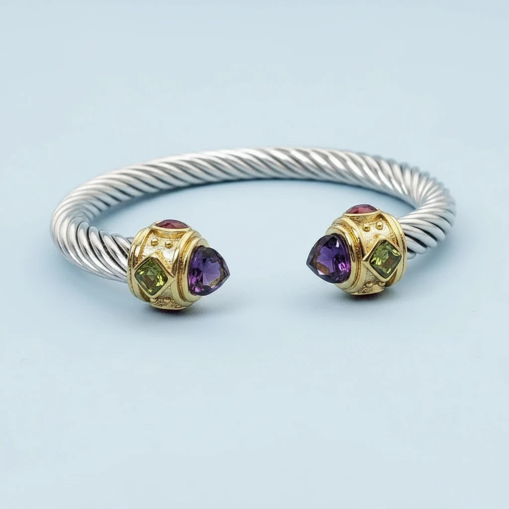 Titanium Steel Twisted Wire Bracelet