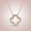 Four Leaf Clover Moissanite Pendant Necklace