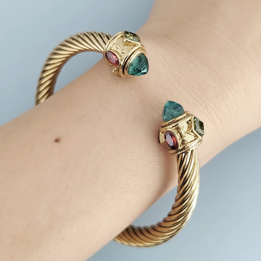 Titanium Steel Twisted Wire Bracelet