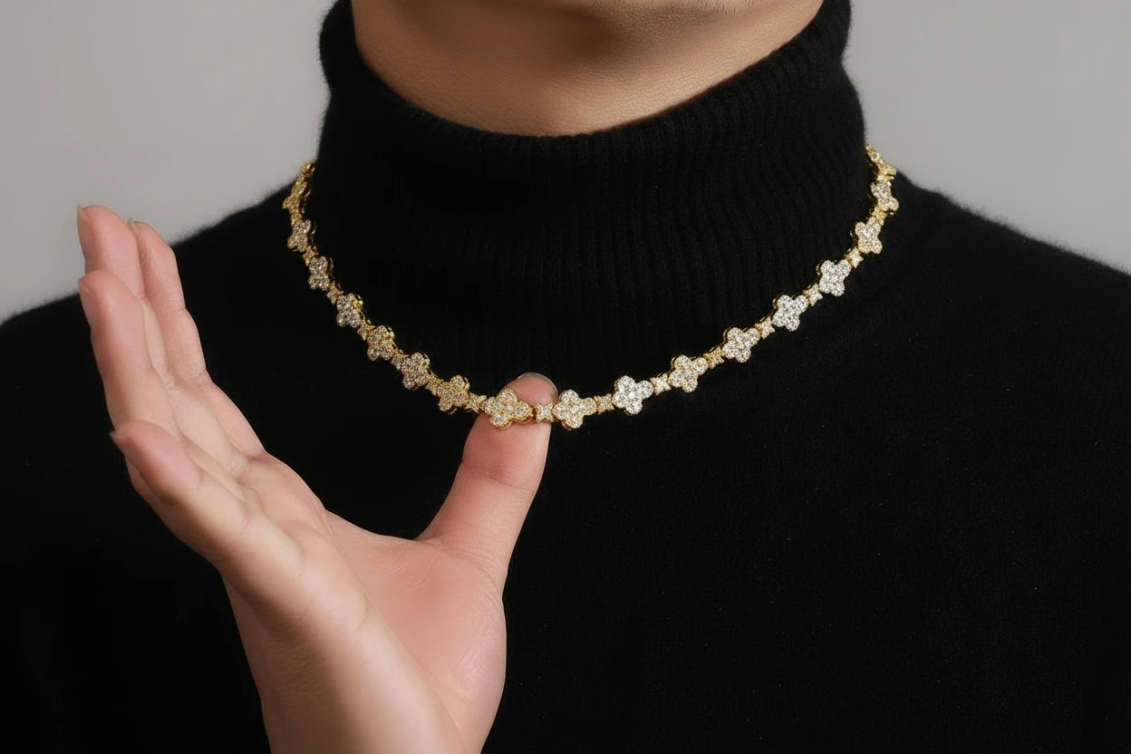 Cross Link Chain Necklace