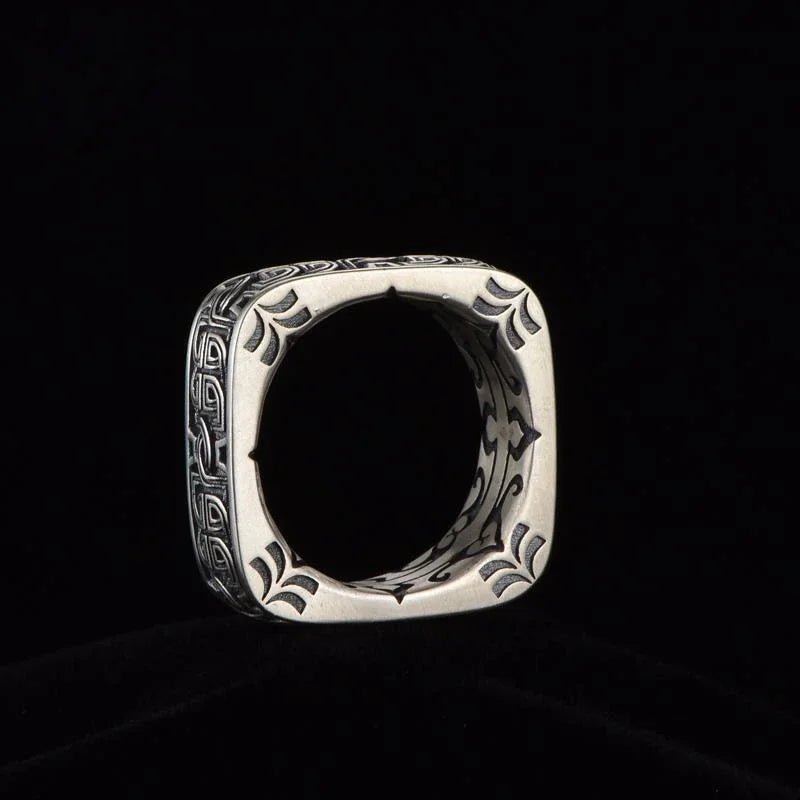 Square Round Pangu Ring