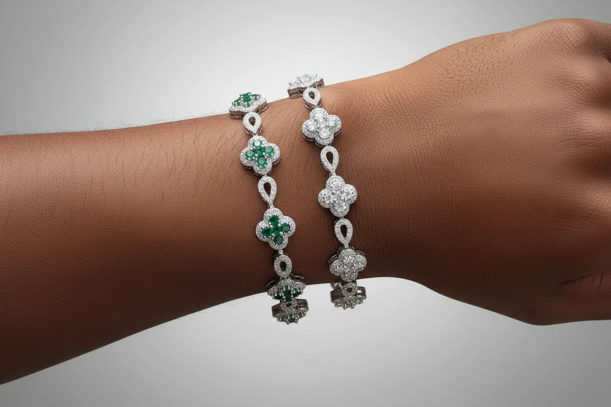 Flower Link Chain Bracelet