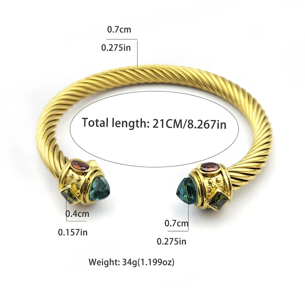 Titanium Steel Twisted Wire Bracelet