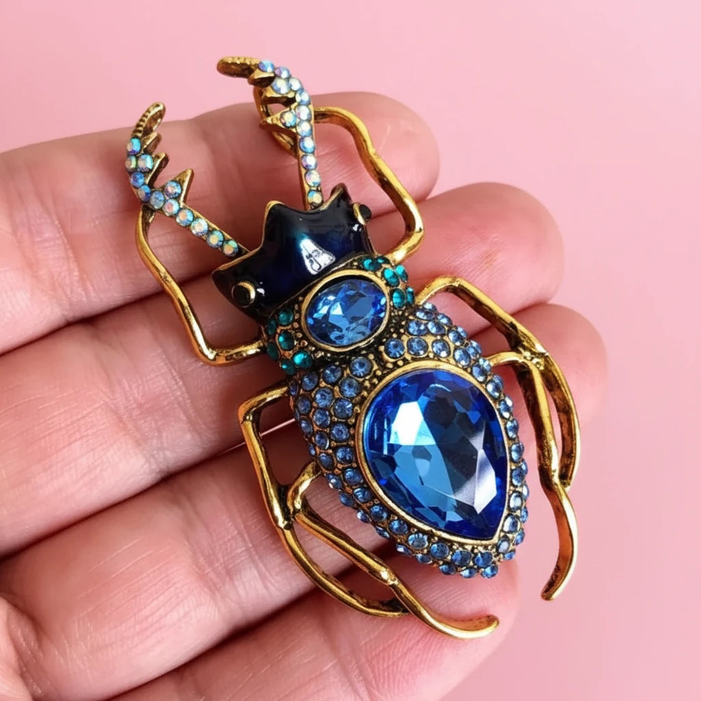Baroque Beetle Brooch