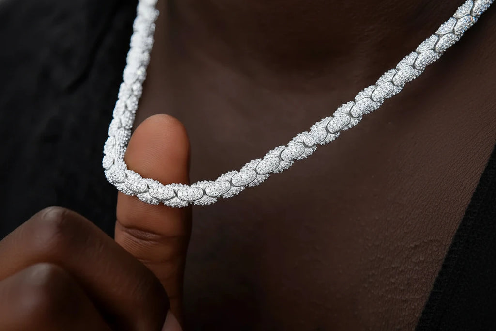 Pave Reptile Snake Chain