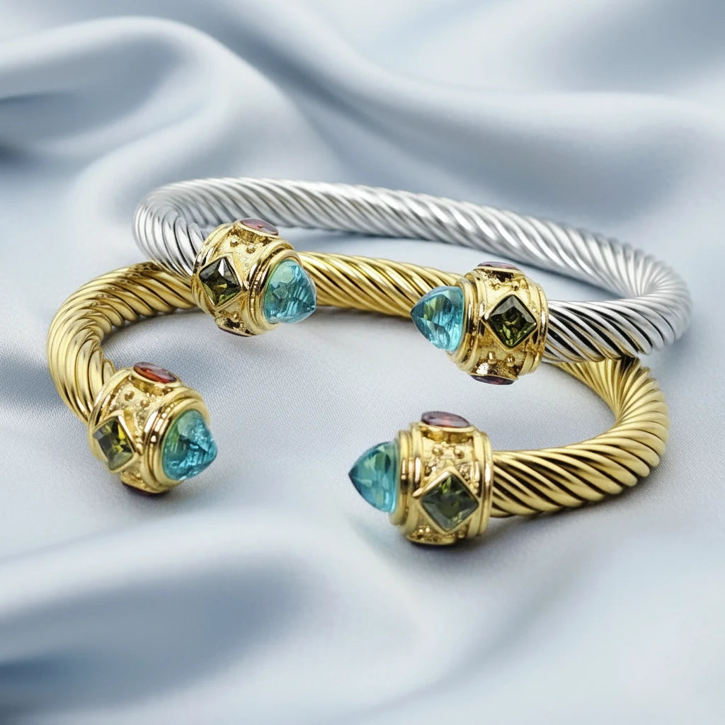 Titanium Steel Twisted Wire Bracelet
