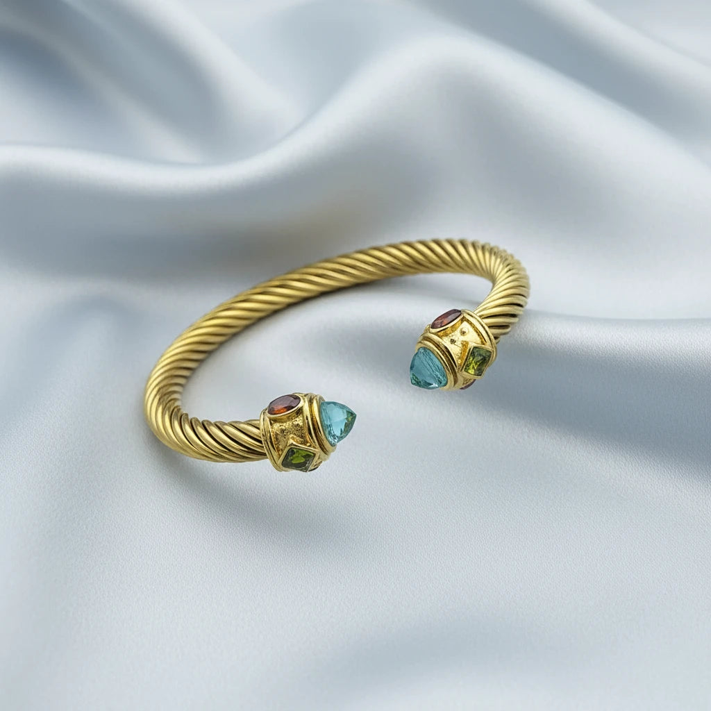 Titanium Steel Twisted Wire Bracelet