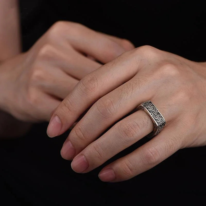 Square Round Pangu Ring
