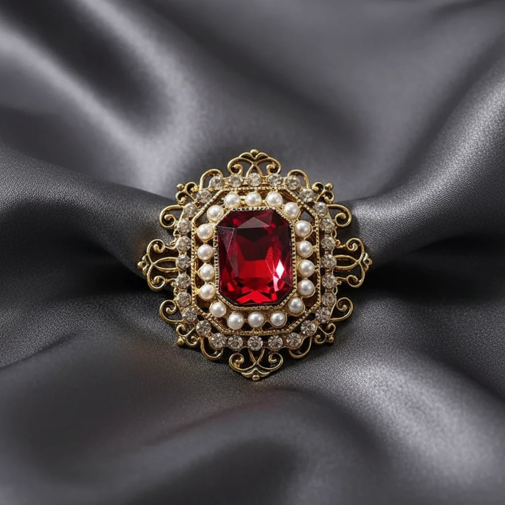 Vintage Rhinestone Brooch