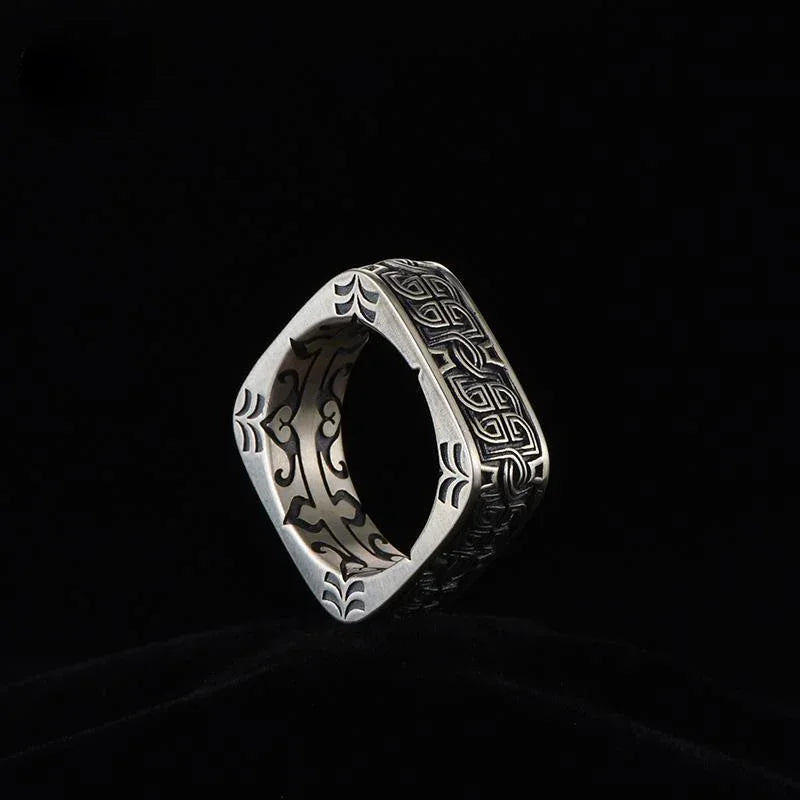Square Round Pangu Ring