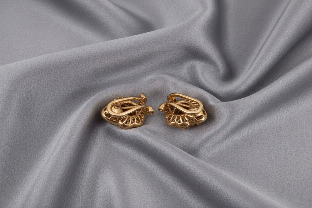 Inlaid Zirconia Drop Earrings