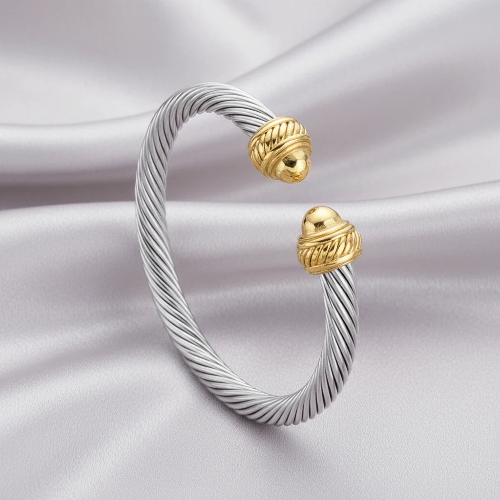 Stainless Steel Cable Wire Adjustable Bracelet