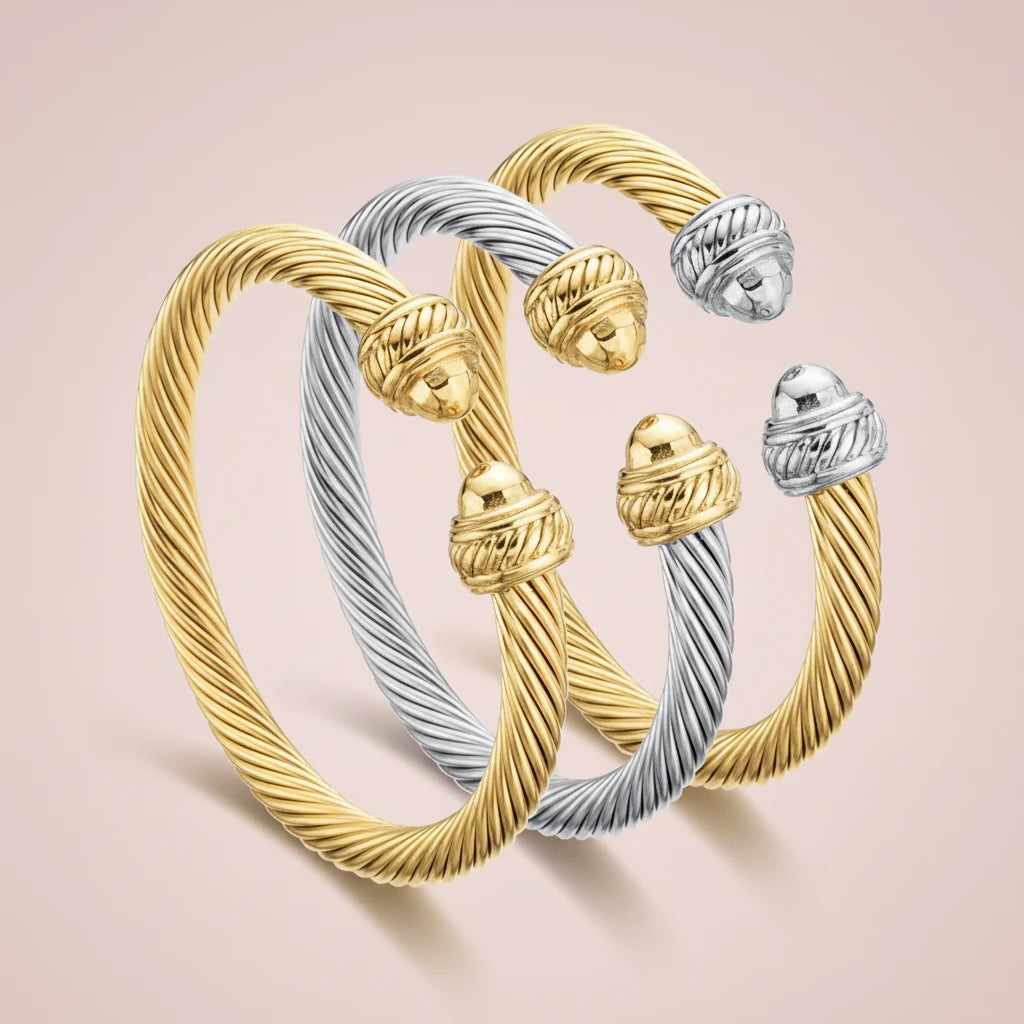 Stainless Steel Cable Wire Adjustable Bracelet
