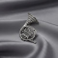 Rhinestone Musical Instrument Brooch
