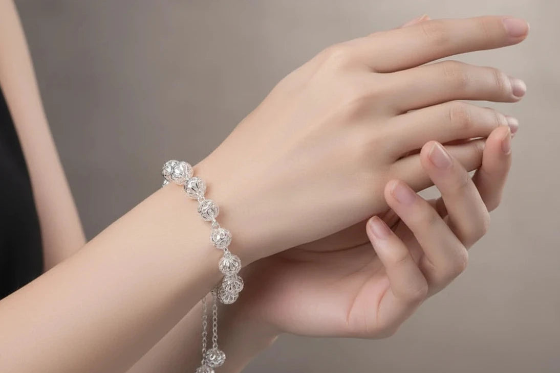 Silver Bauble Bracelet