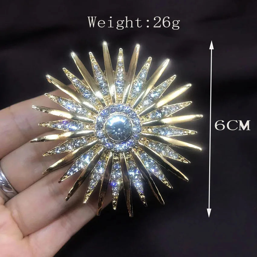 Glistening Sun Brooch