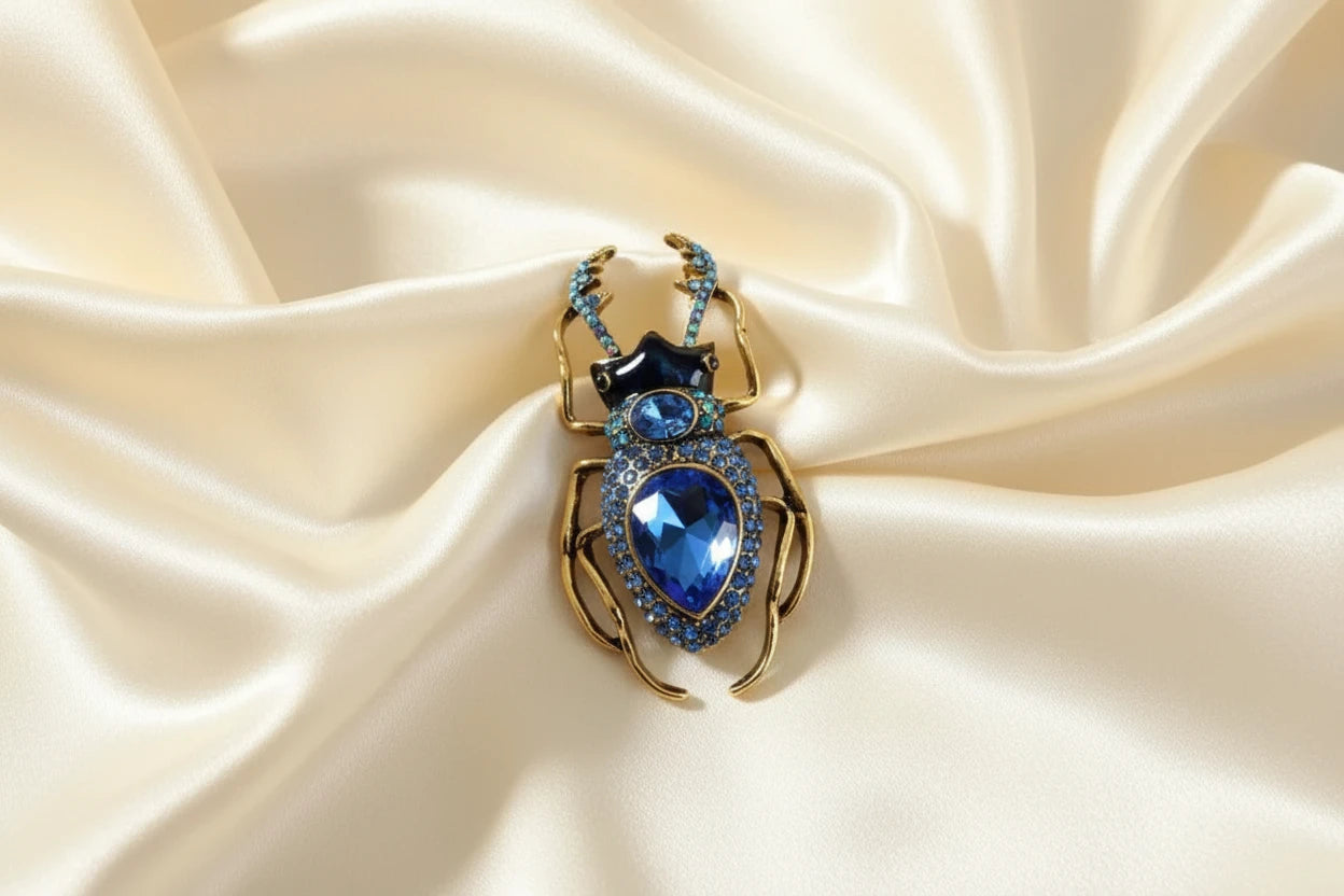Baroque Beetle Brooch