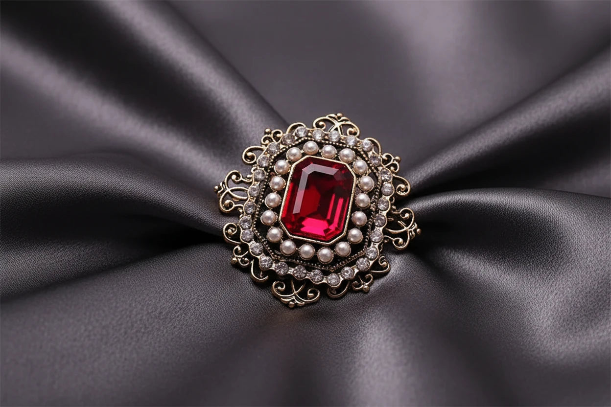 Vintage Rhinestone Brooch