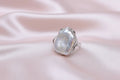 Baroque Square Pearl Ring