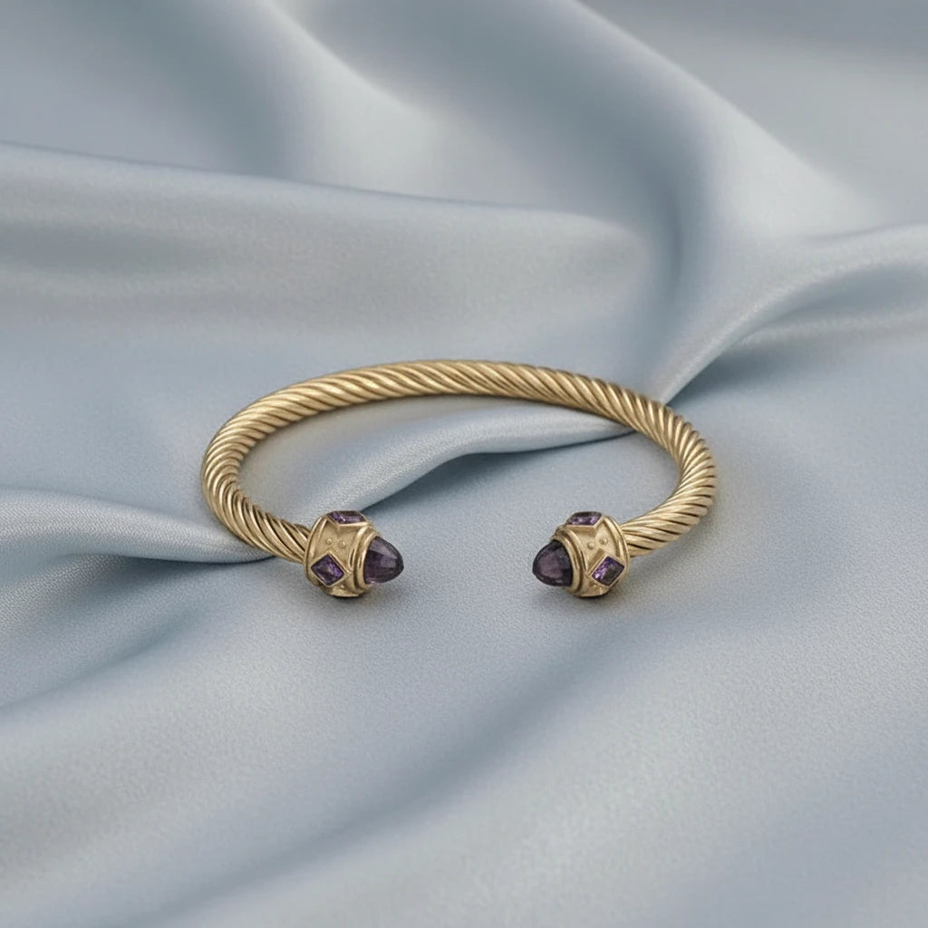 Titanium Steel Twisted Wire Bracelet