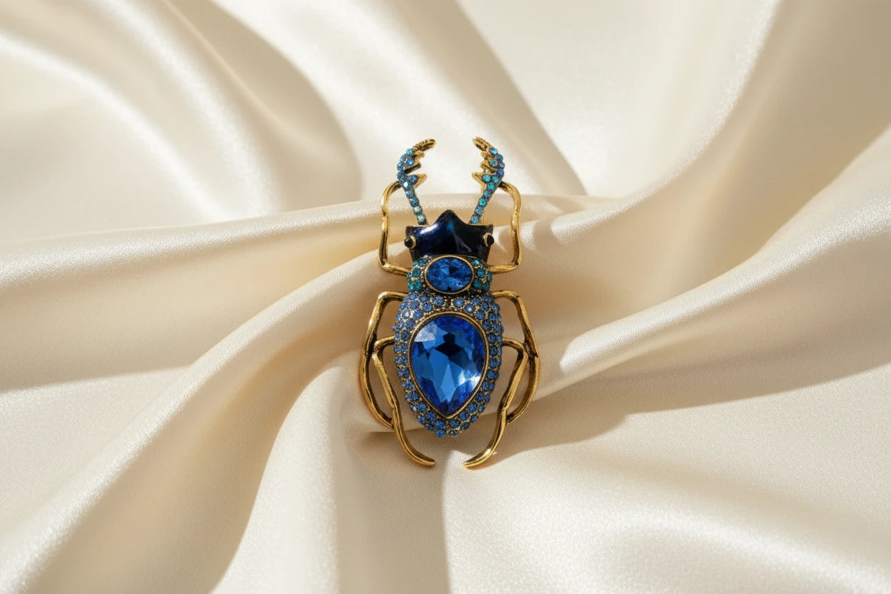 Baroque Beetle Brooch