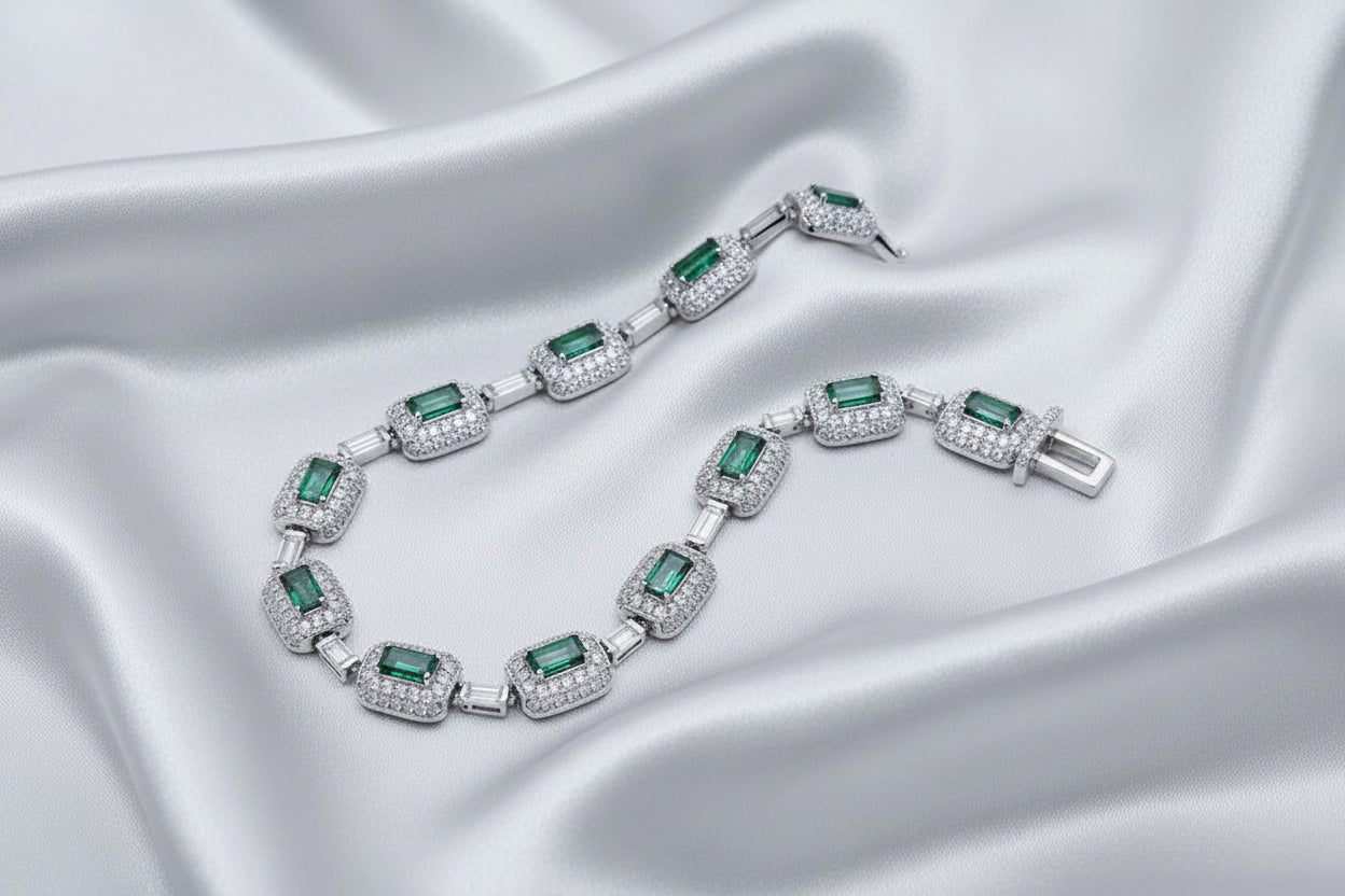 Men's European Gemstone Bracelet