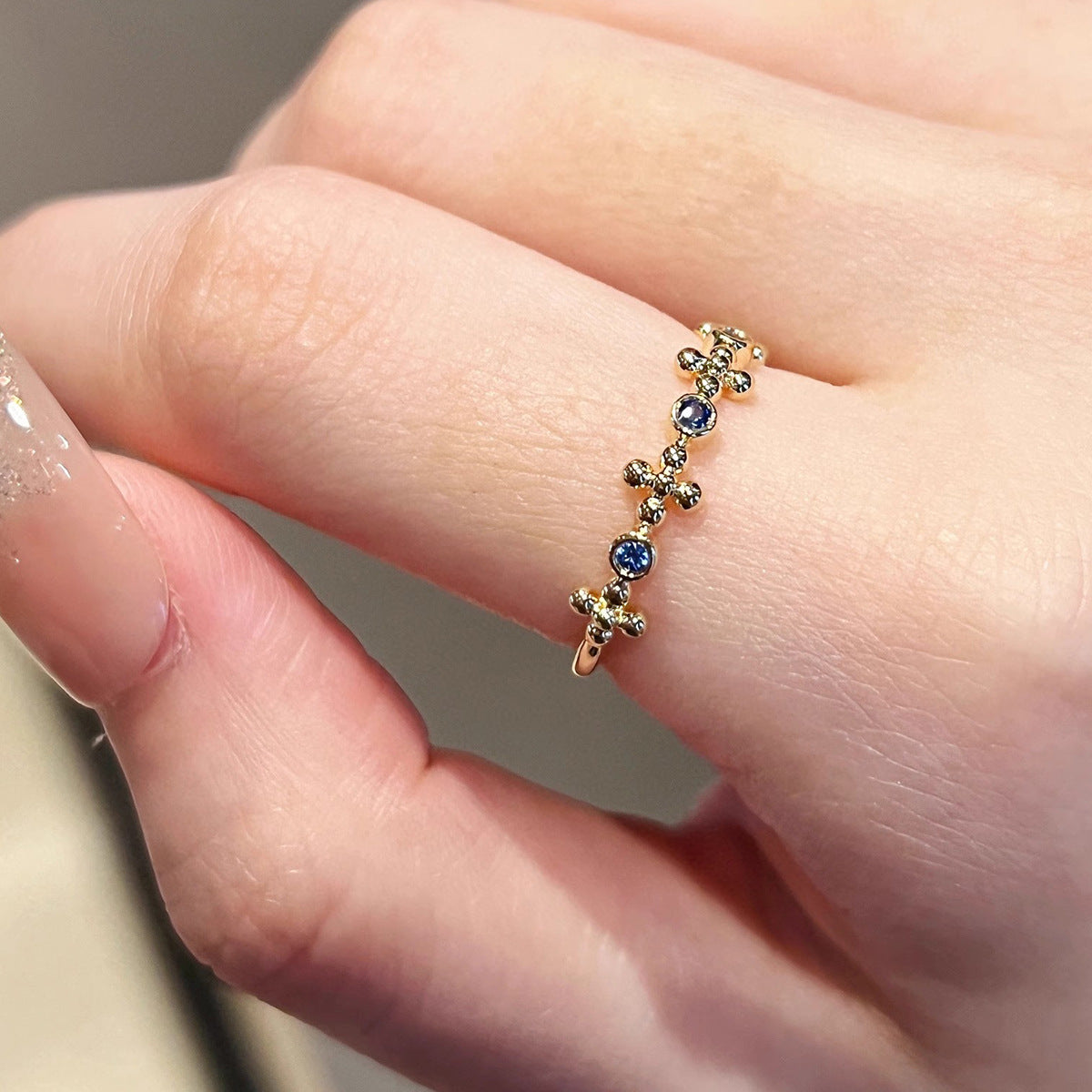 Sterling Silver Cross Ring
