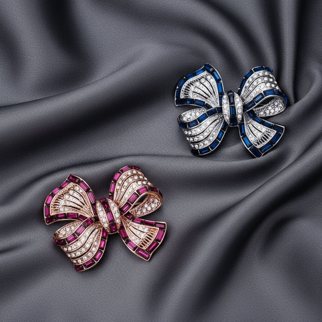 Bow Alloy Brooch