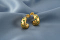 Inlaid Huggie Rhinestone Earrings