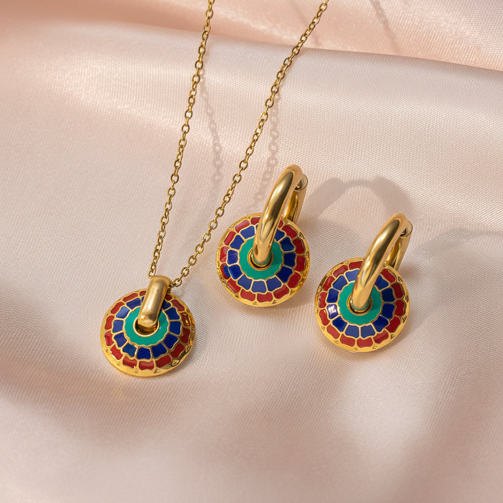 Byzantine Cloisonné Jewelry Set