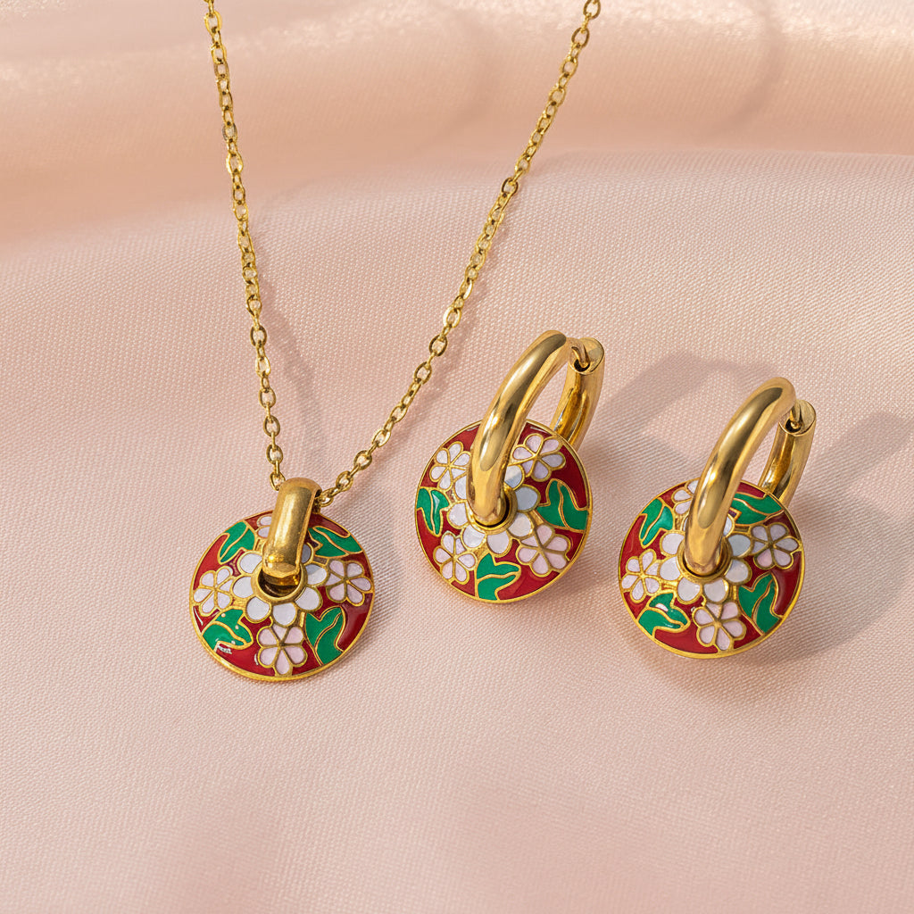 Byzantine Cloisonné Jewelry Set