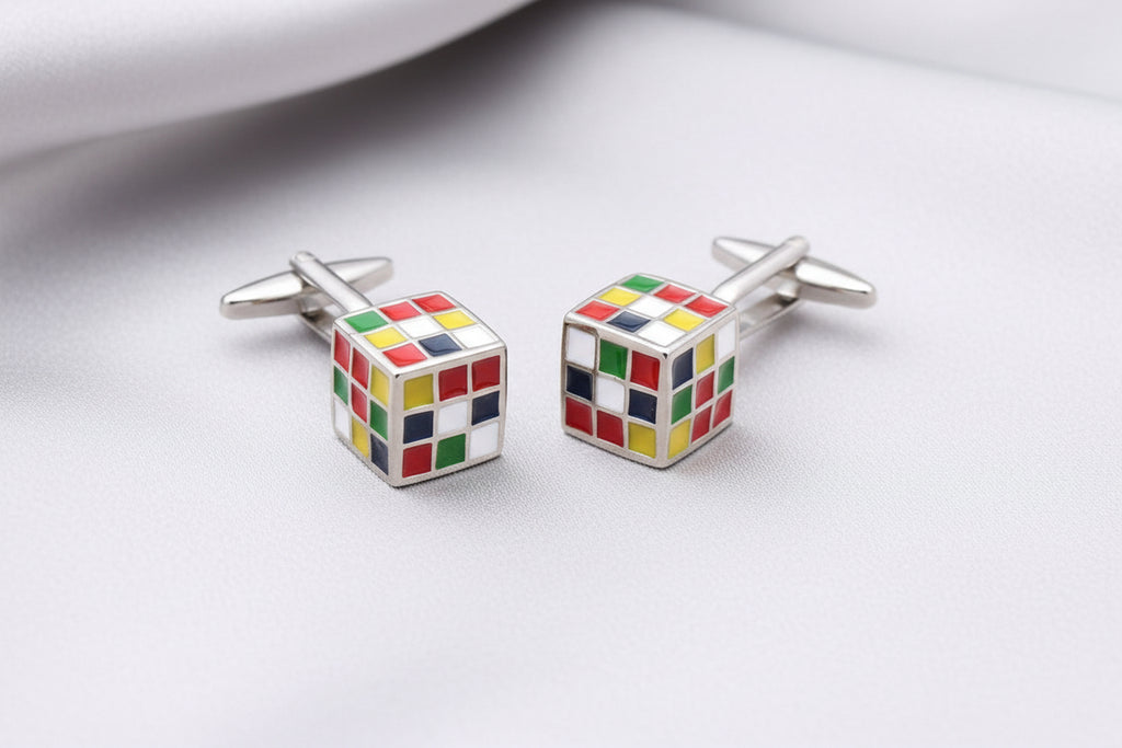 Rubik's Cube Cufflinks