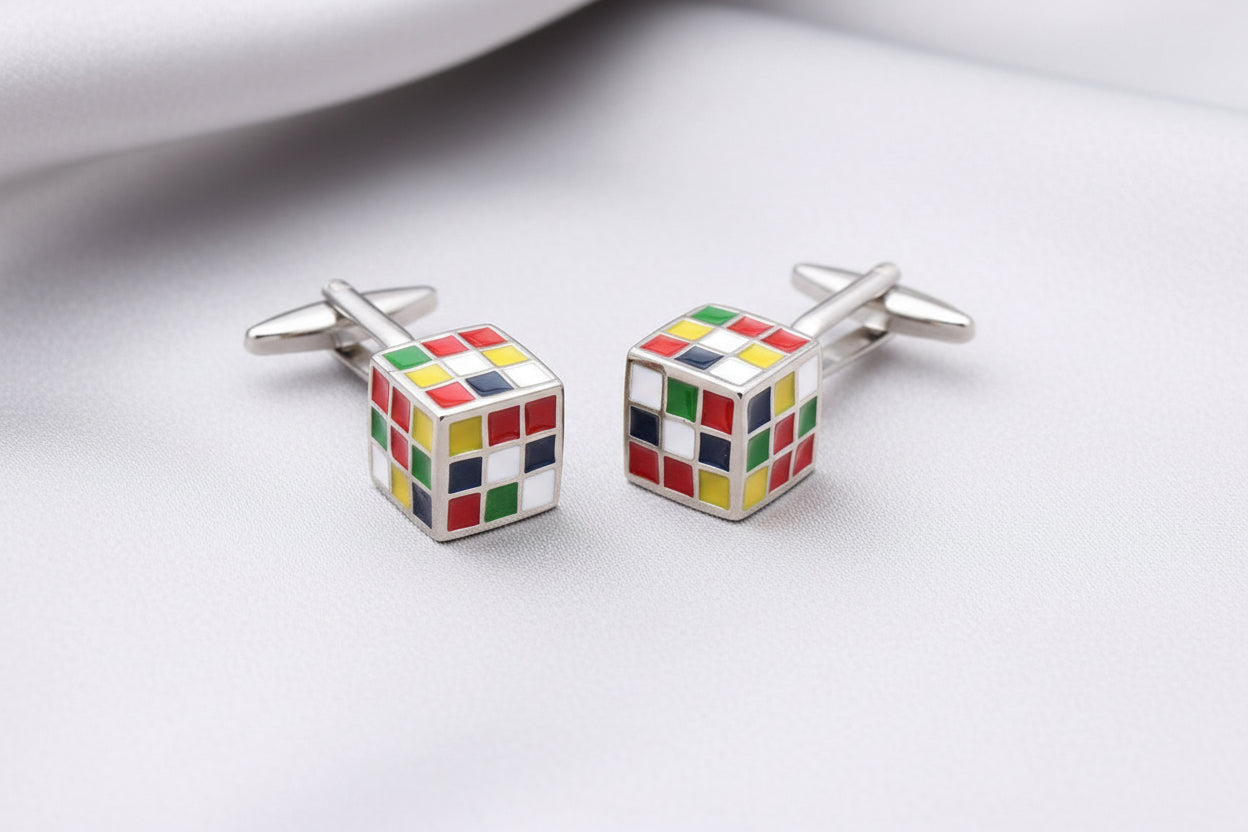 Rubik's Cube Cufflinks