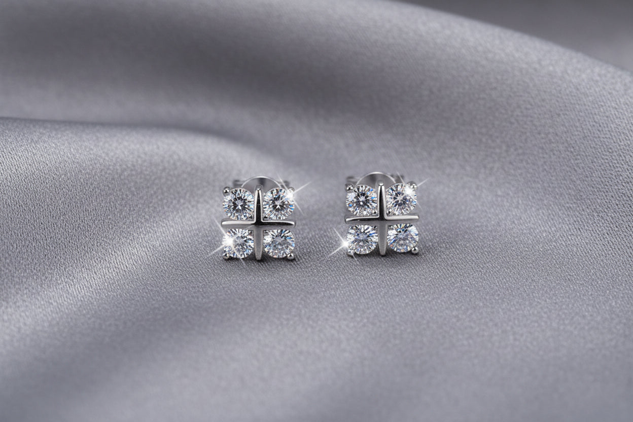 Moissanite Stud Earrings