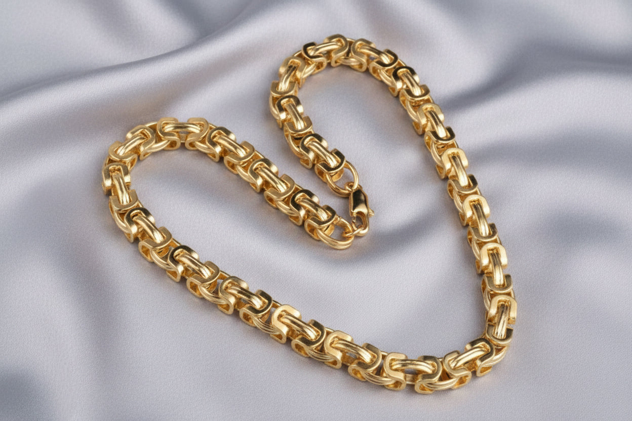 Figaro Chain Choker Necklace & Bracelet Set