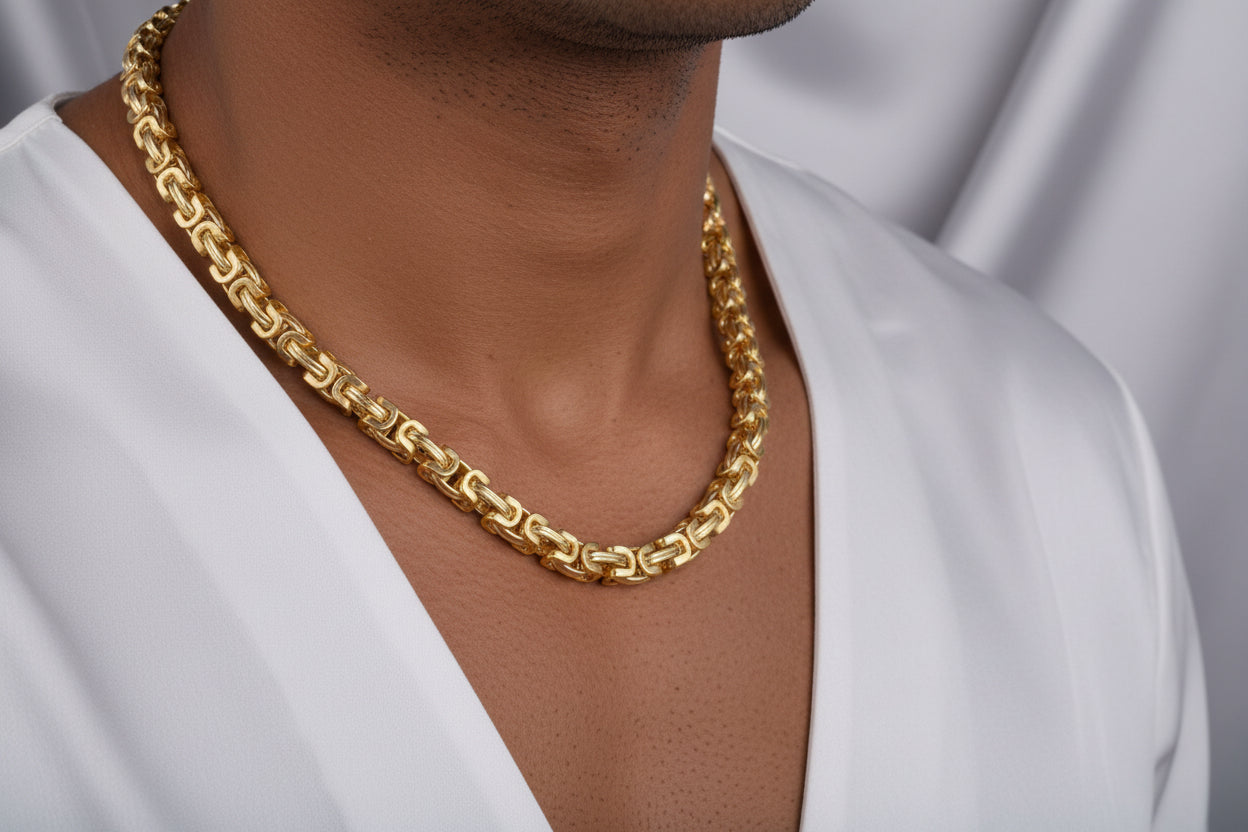 Figaro Chain Choker Necklace & Bracelet Set